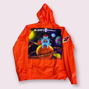 Orange nardy space hoodie